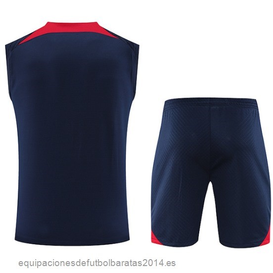 Nuevo Entrenamiento Sin Mangas Conjunto Completo Leipzig 23/24 Azul Marino Baratas